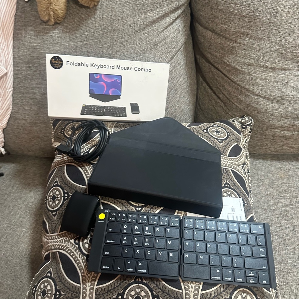 Black Foldable Keyboard and Mouse Combo